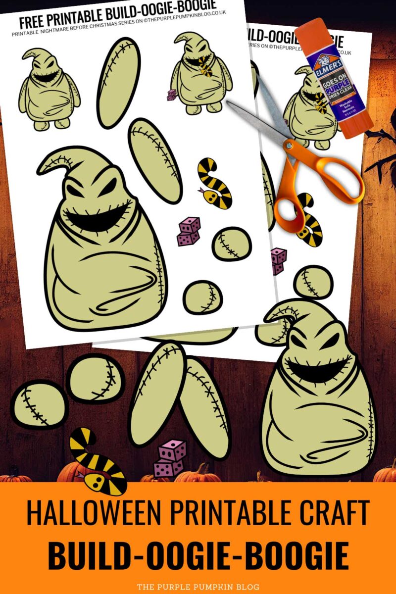 Free build oogie boogie printable template for halloween