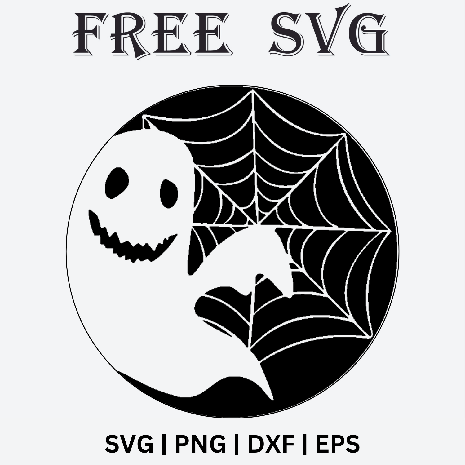 Ghost spider halloween keychain svg free and png â