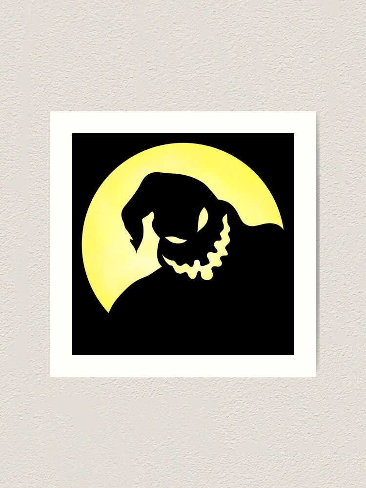 Oogie boogie nightmare before christmas design art print for sale by ladyrazzmataz