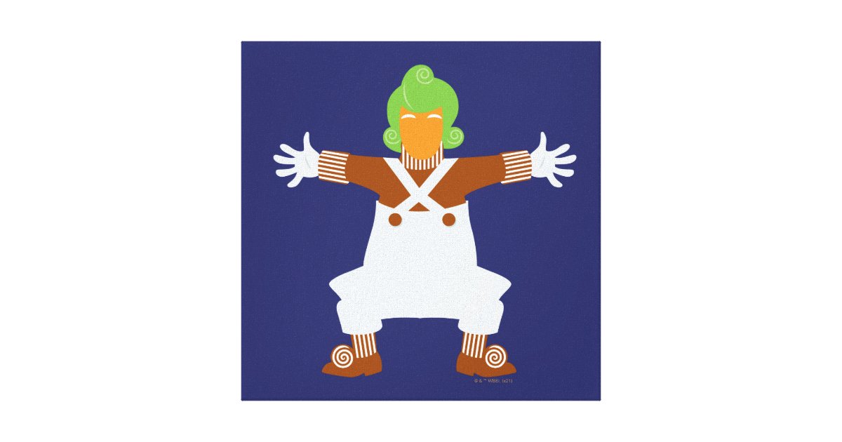 Oompa loompa arms out canvas print