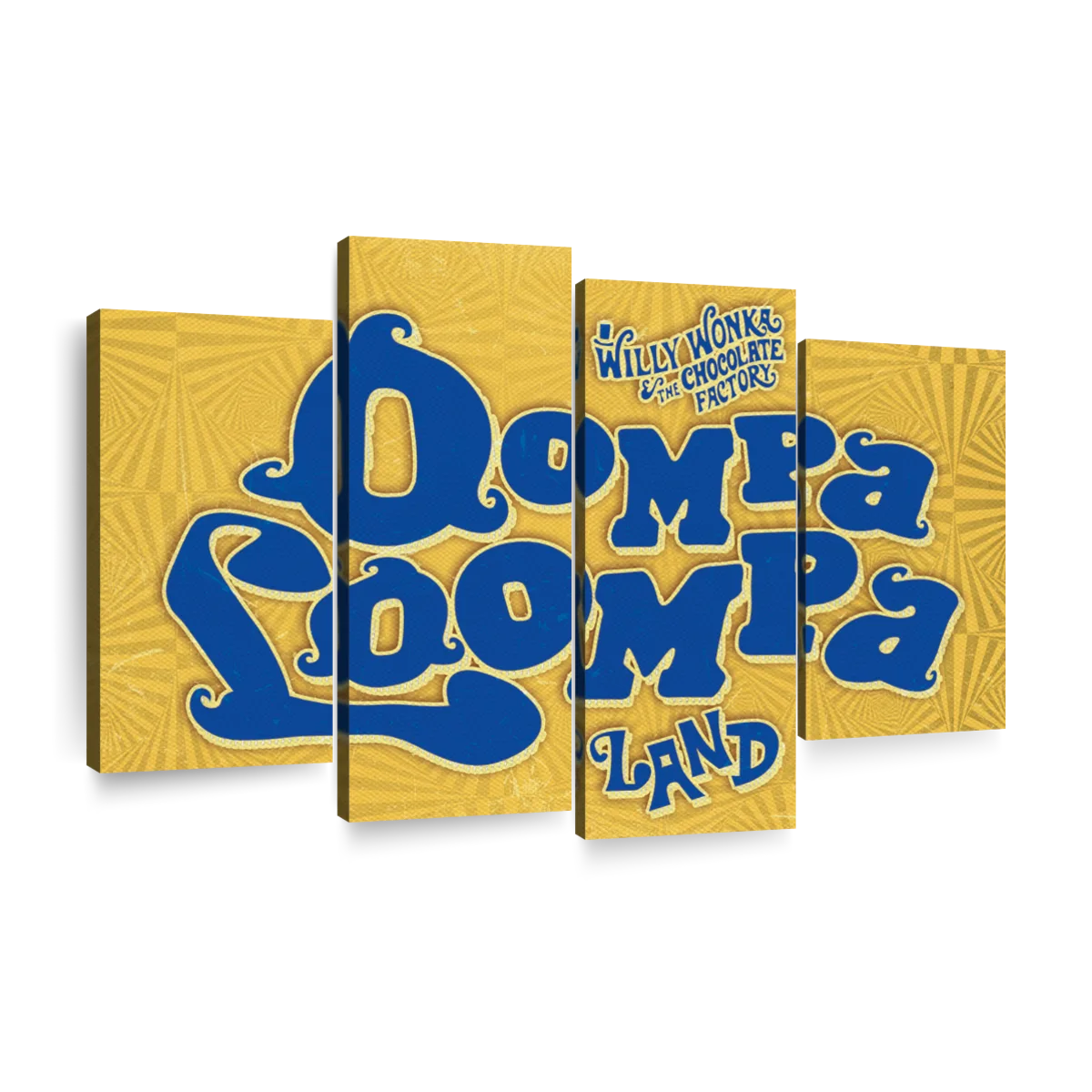 Willy wonka chocolate factory oompa loompa art canvas prints frames posters