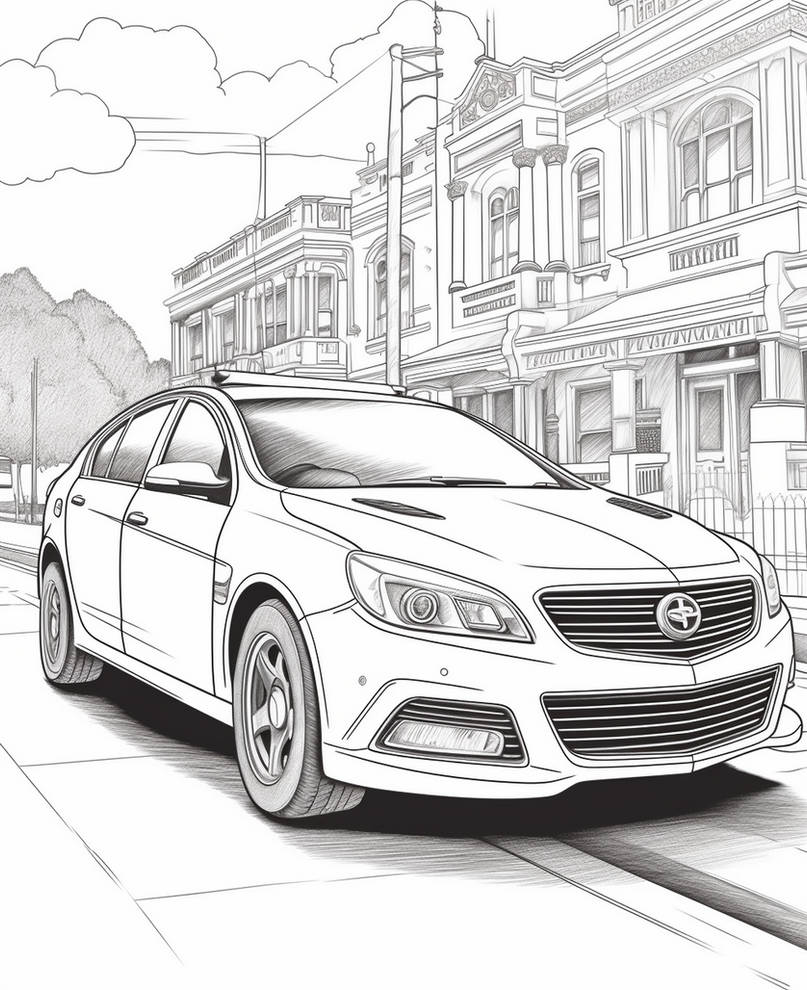 Cars coloring pages in premium quality by coloringbooksart on