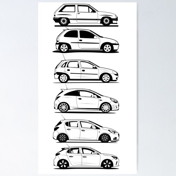 Opel corsa wall art for sale