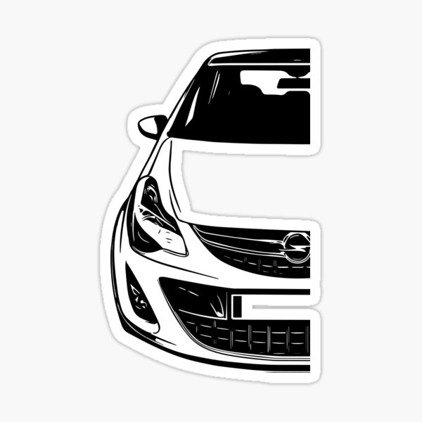 Car enthusiast art of a corsa d sticker for sale by thugrace apparels