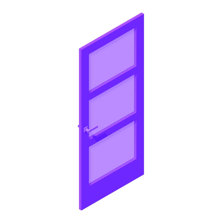 Solid interior door