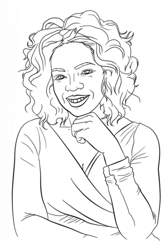 Oprah winfrey coloring page free printable coloring pages