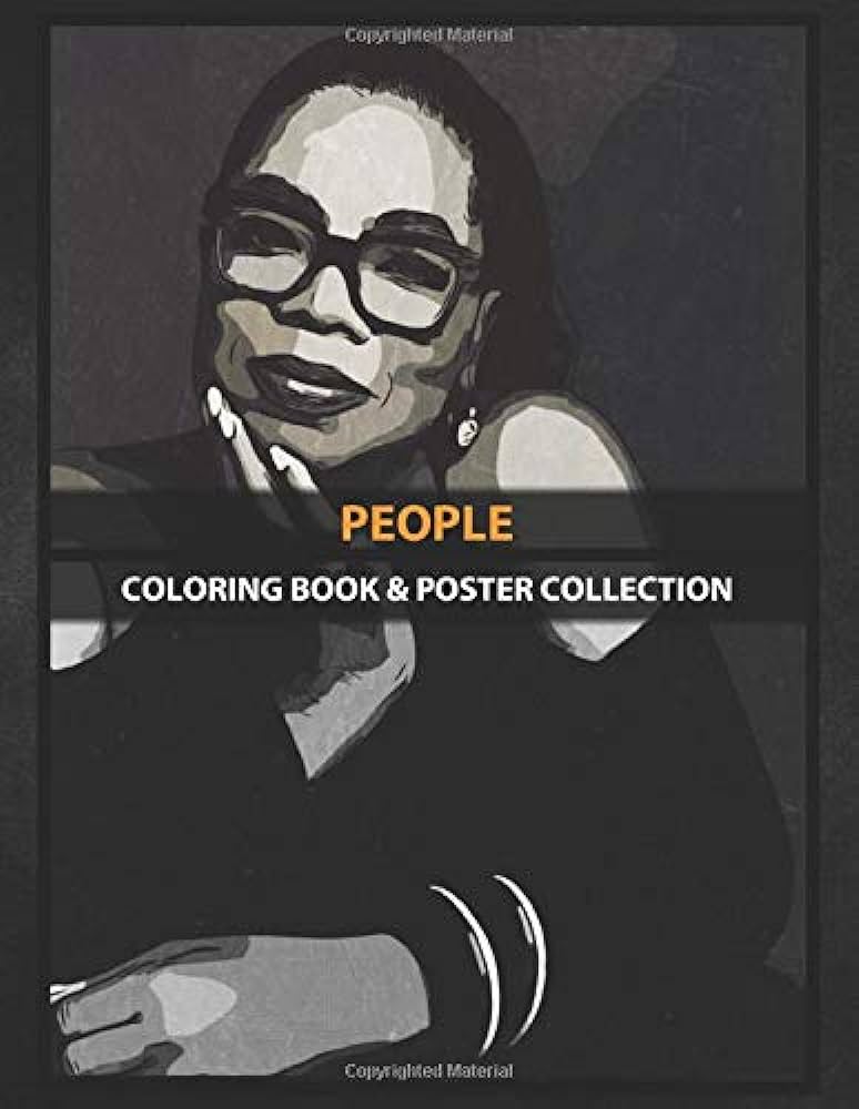 Coloring book poster collection people oprah winfrey artwork movies coloring peopleoz coloring peopleoz books