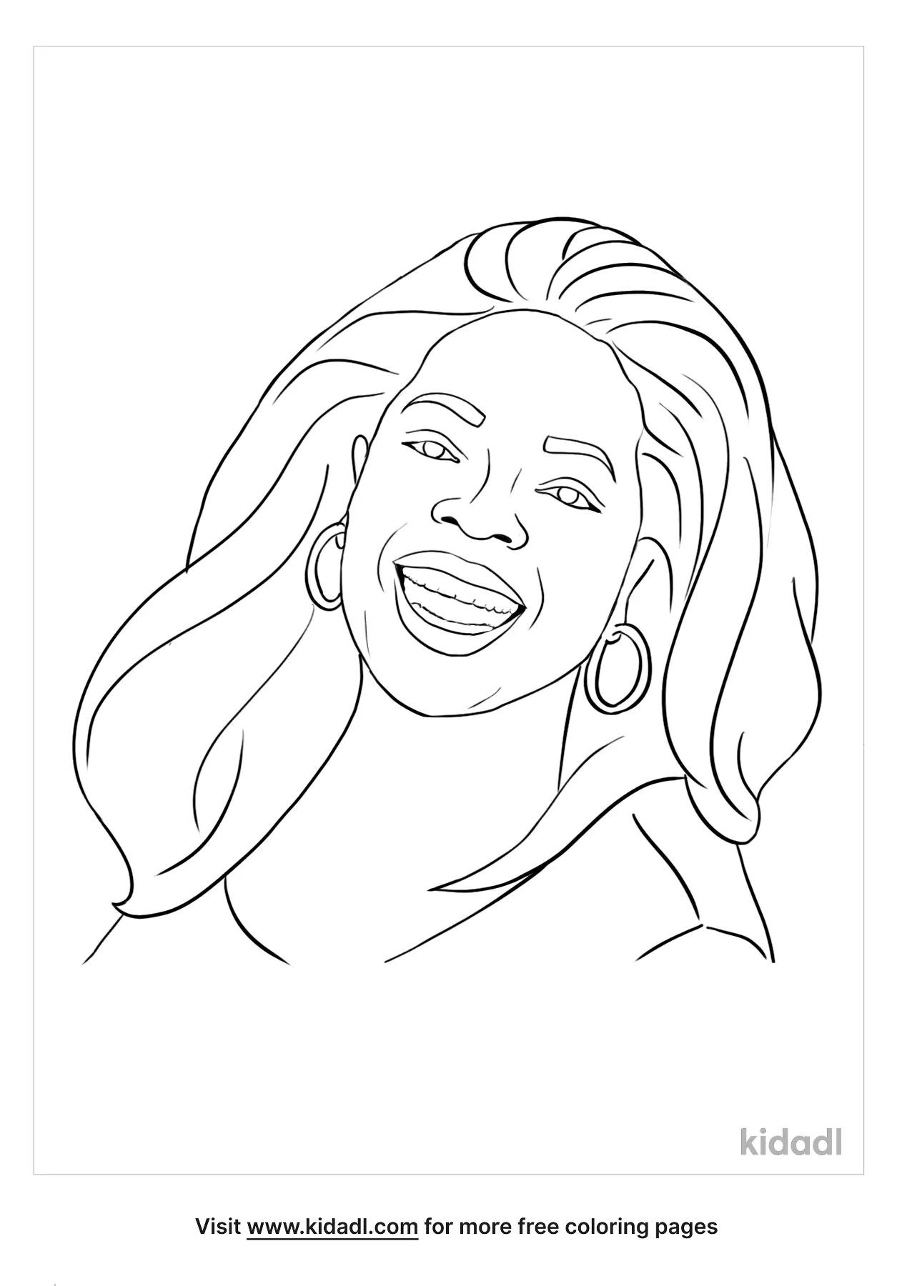 Free oprah winfrey coloring page coloring page printables