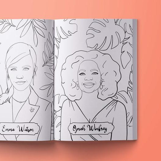 Sheroes of our time coloring book by the brave wimp â copper cornerstore