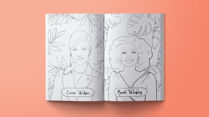 Sheroes of our time coloring book sticker series more by the brave wimp â