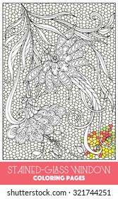 Stained glass coloring pages images stock photos d objects vectors