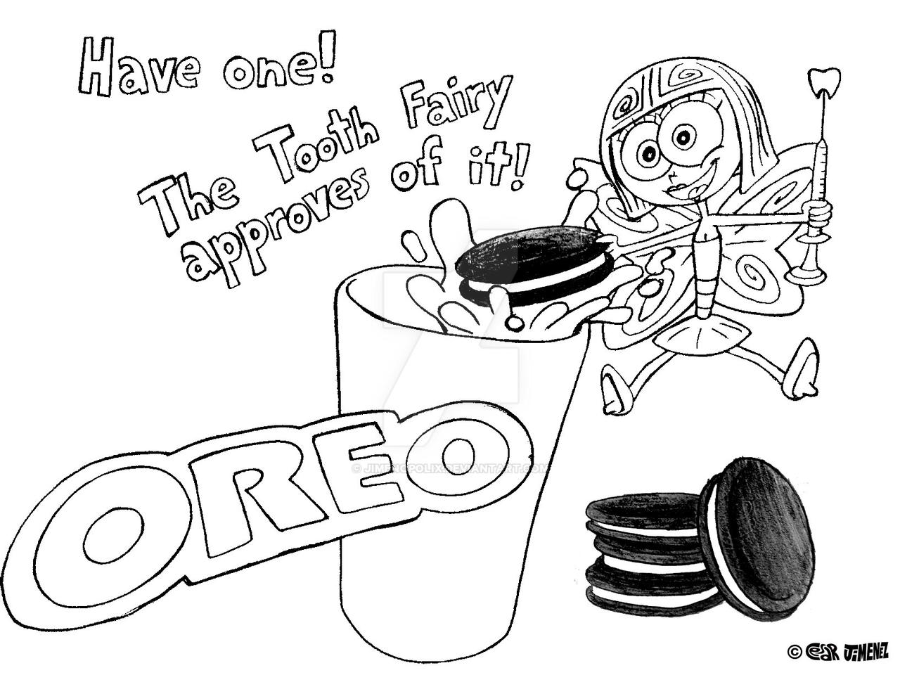 Oreo ad with tooth fairy by jimenopolix on