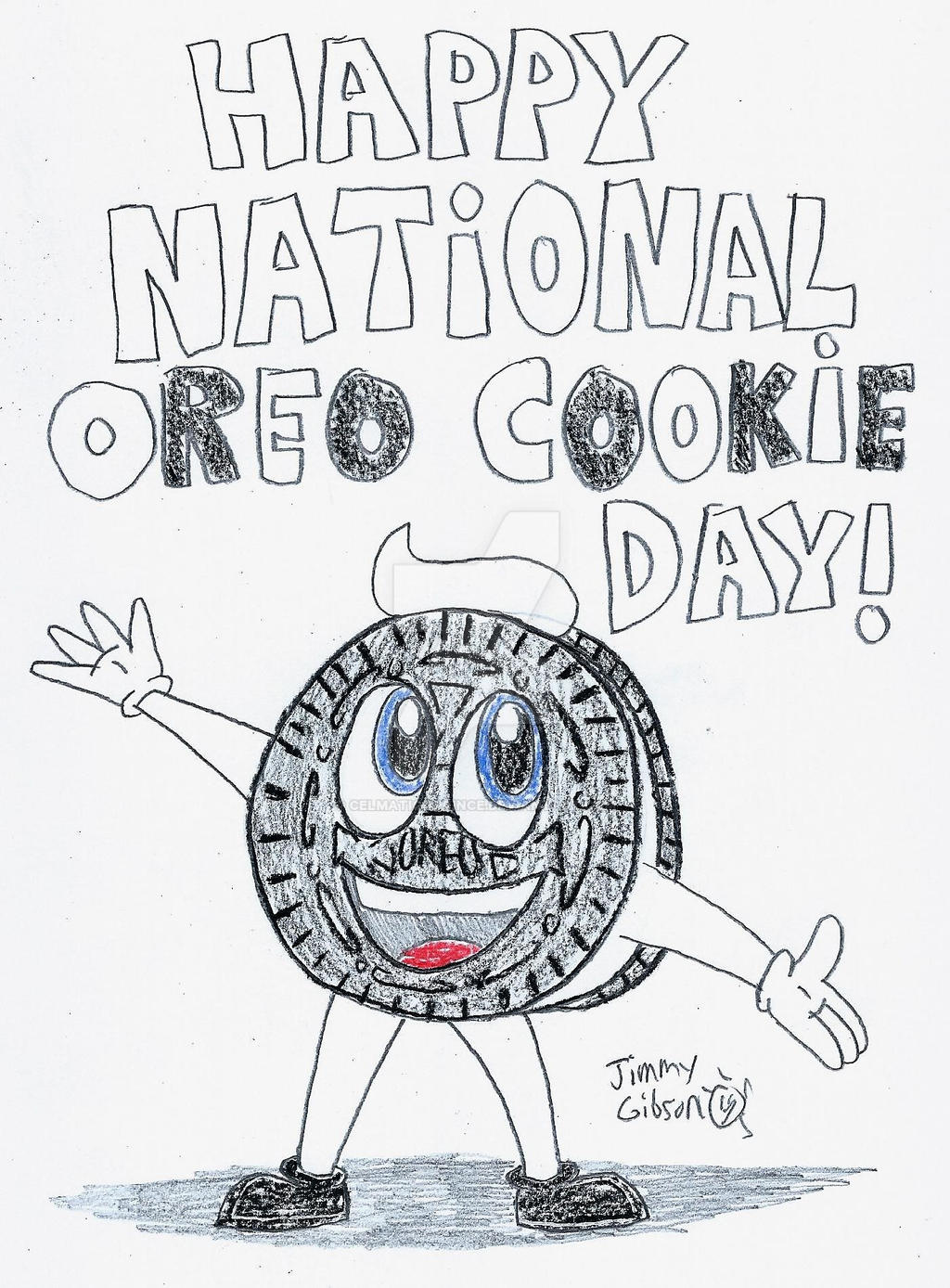 National oreo cookie day by celmationprince on