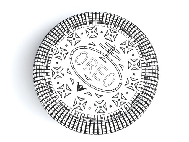 Oreo cookie d model in miscellaneous