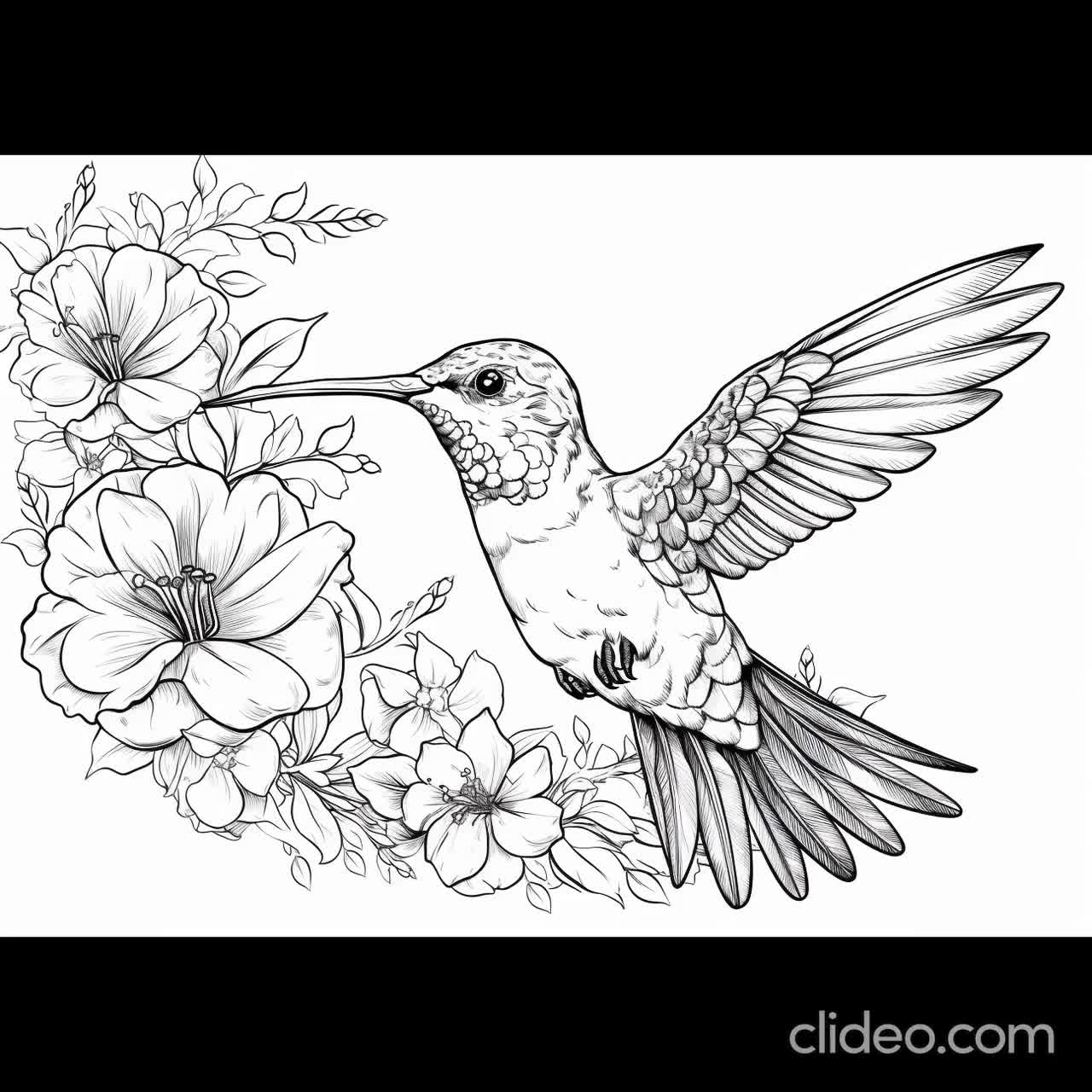 Hummingbird wonders detailed coloring pages for adults print paint and relax instant pdf download din a size instant download