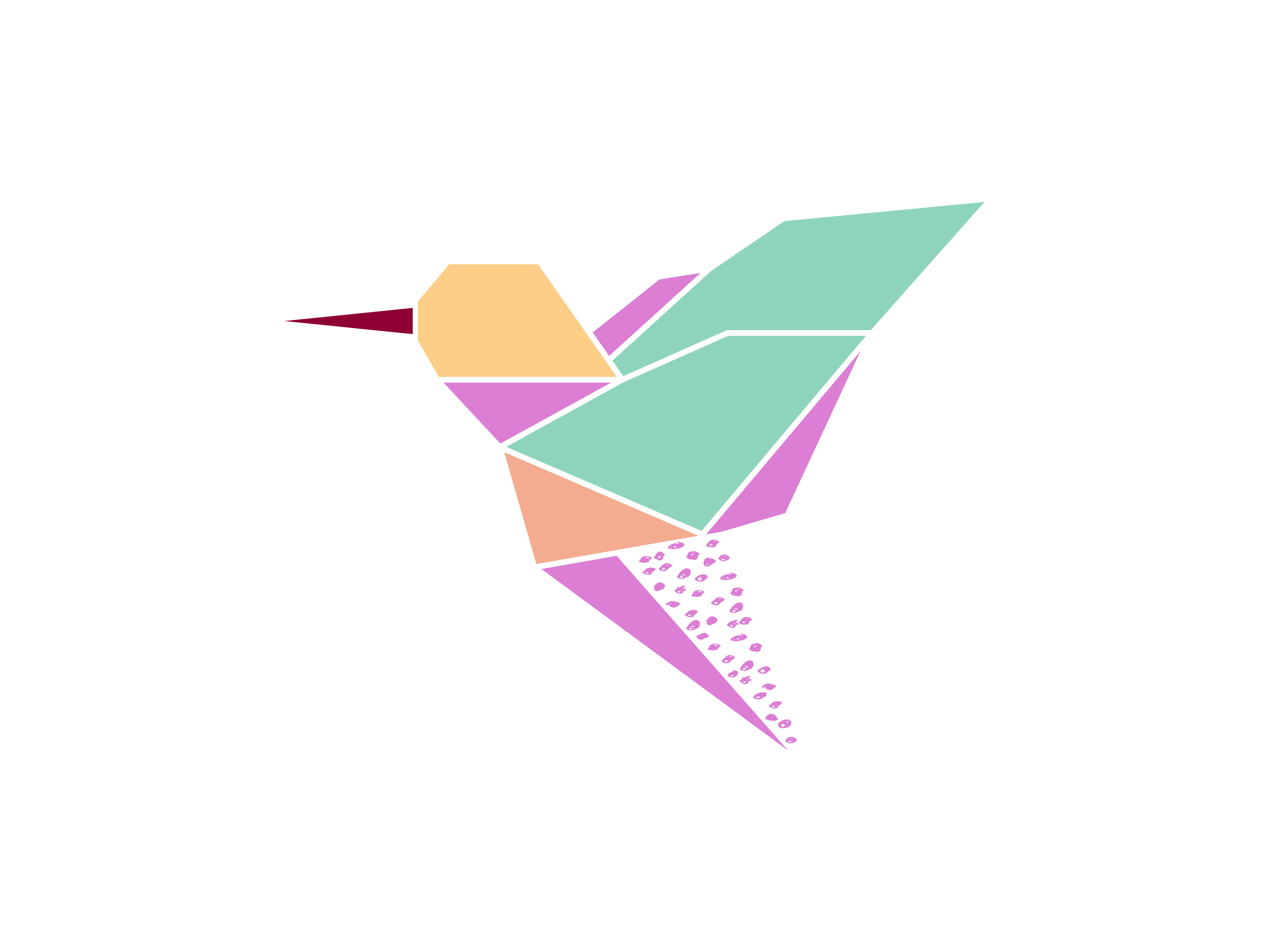 Origami hummingbird by krystsina kosyrava on