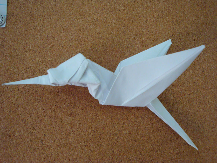 Origami hummingbird by lucky on