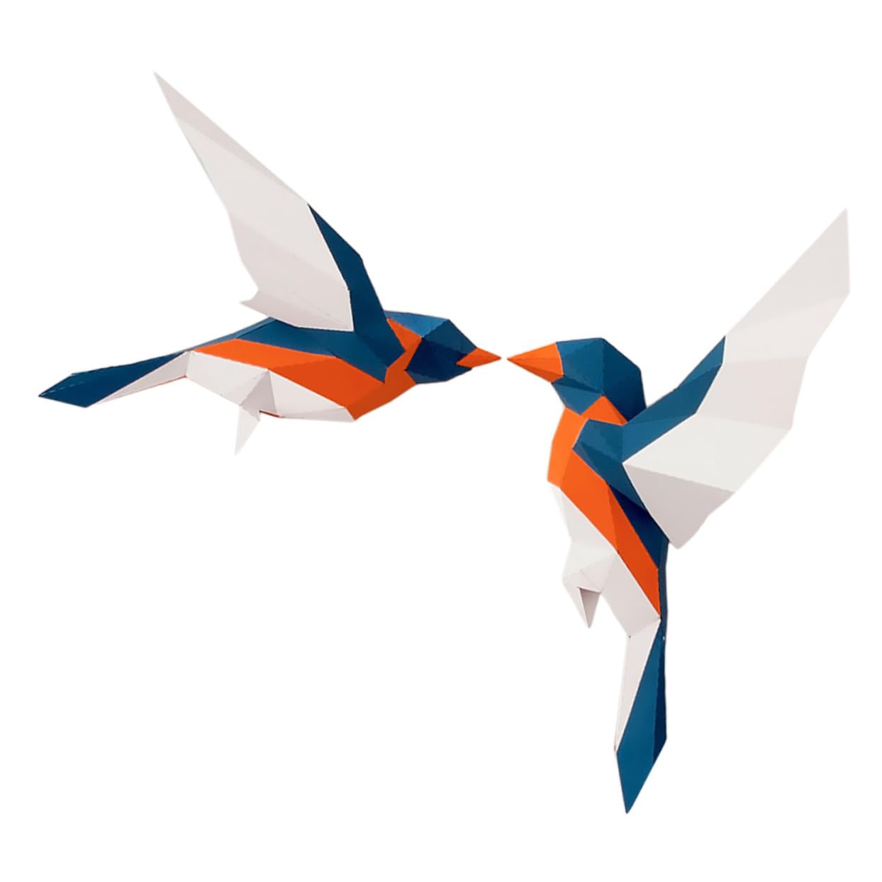 Villcase origami bird outdoor hanging decor boho outdoor decor figurines for outdoors bird wall art diy handmade paper hummingbird wall art vintage decor d geometric origami romantic d patio lawn