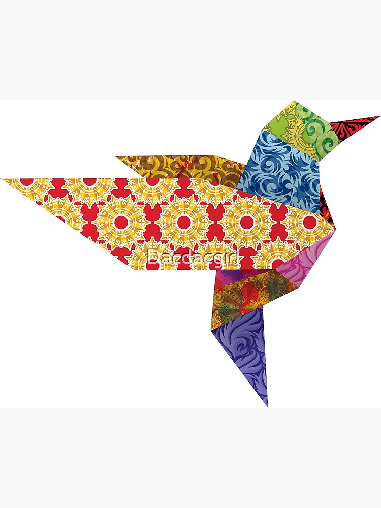 Origami humming bird photographic print for sale by dacdacgirl