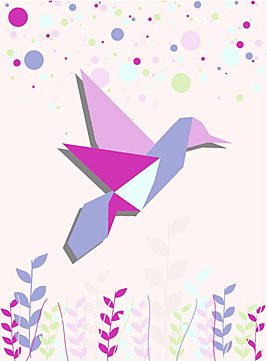 Couple of colorful origami hummingbird silhouette tail beak vector silhouette tail beak png and vector with transparent background for free download