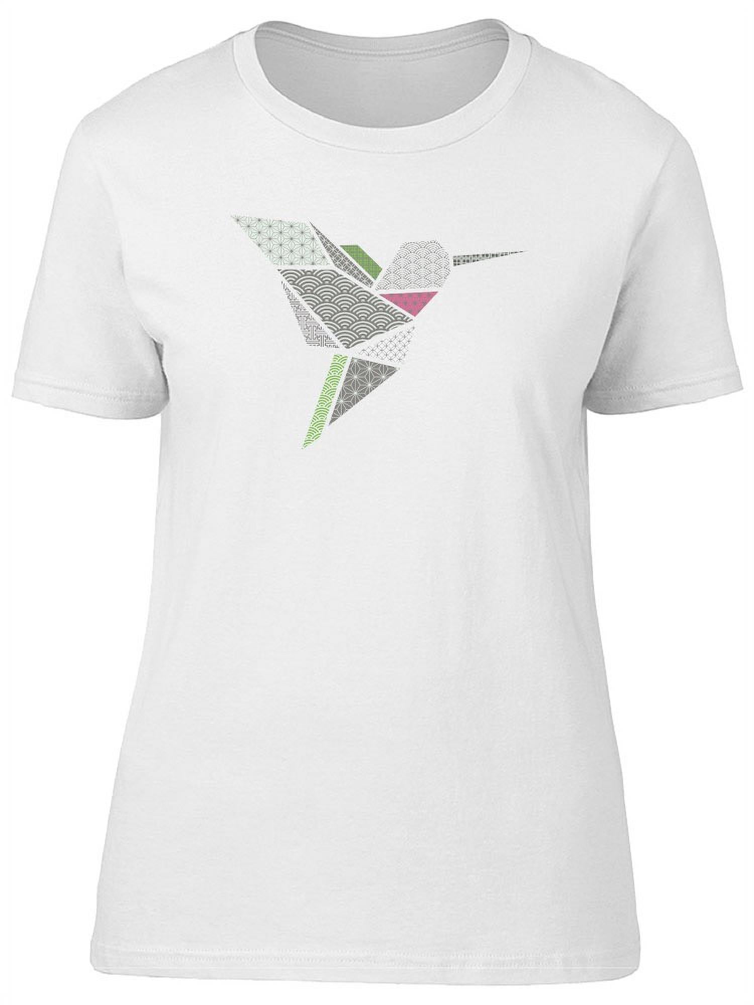 Abstract origami hummingbird t