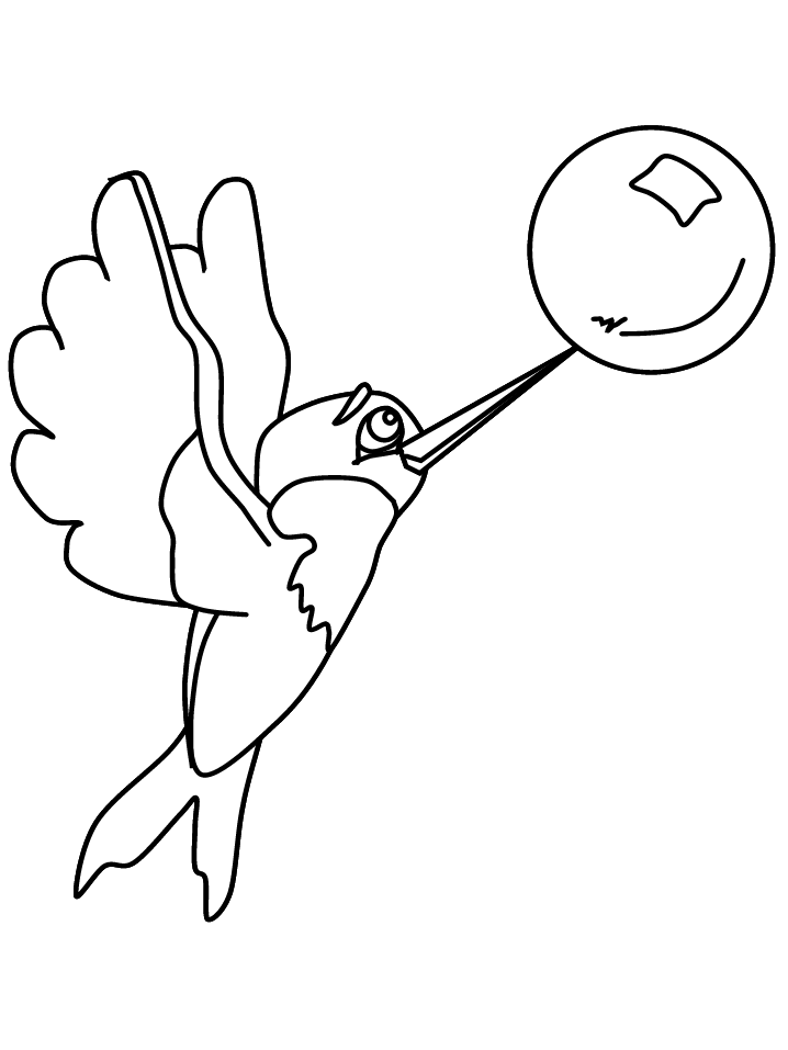Free printable hummingbird coloring pages for kids