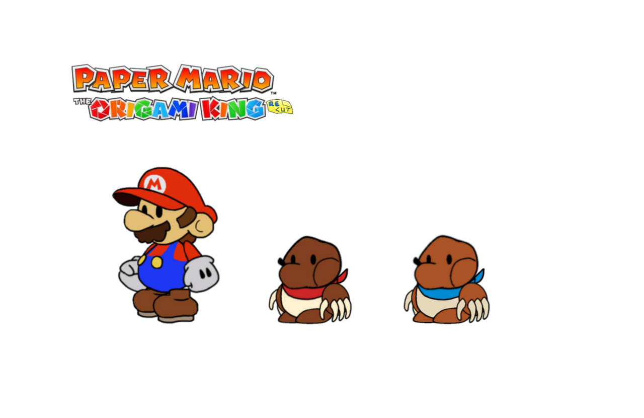 Paper mario the origami king recut mole boys by colorfuldj on