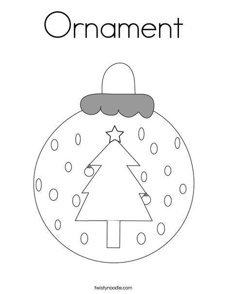 Ornament coloring page