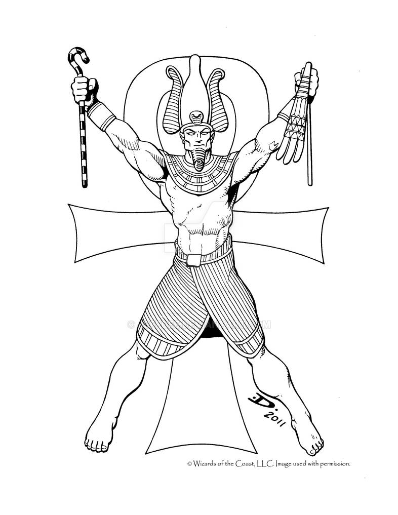 Osiris god of nature and the dead by jeffdee on