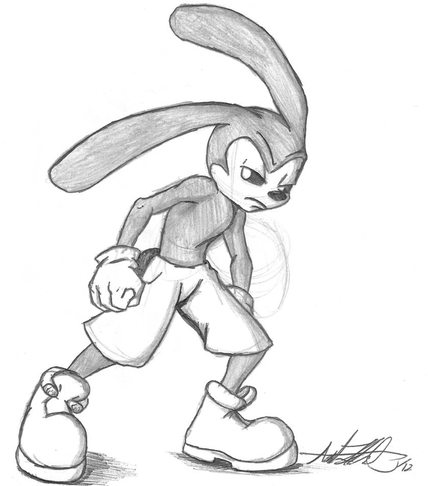 Oswald the lucky rabbit my style by mohnman on