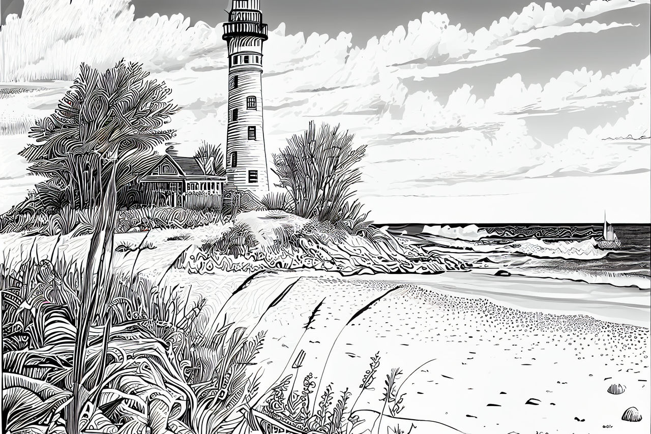 Outer banks coloring book by fahcup on
