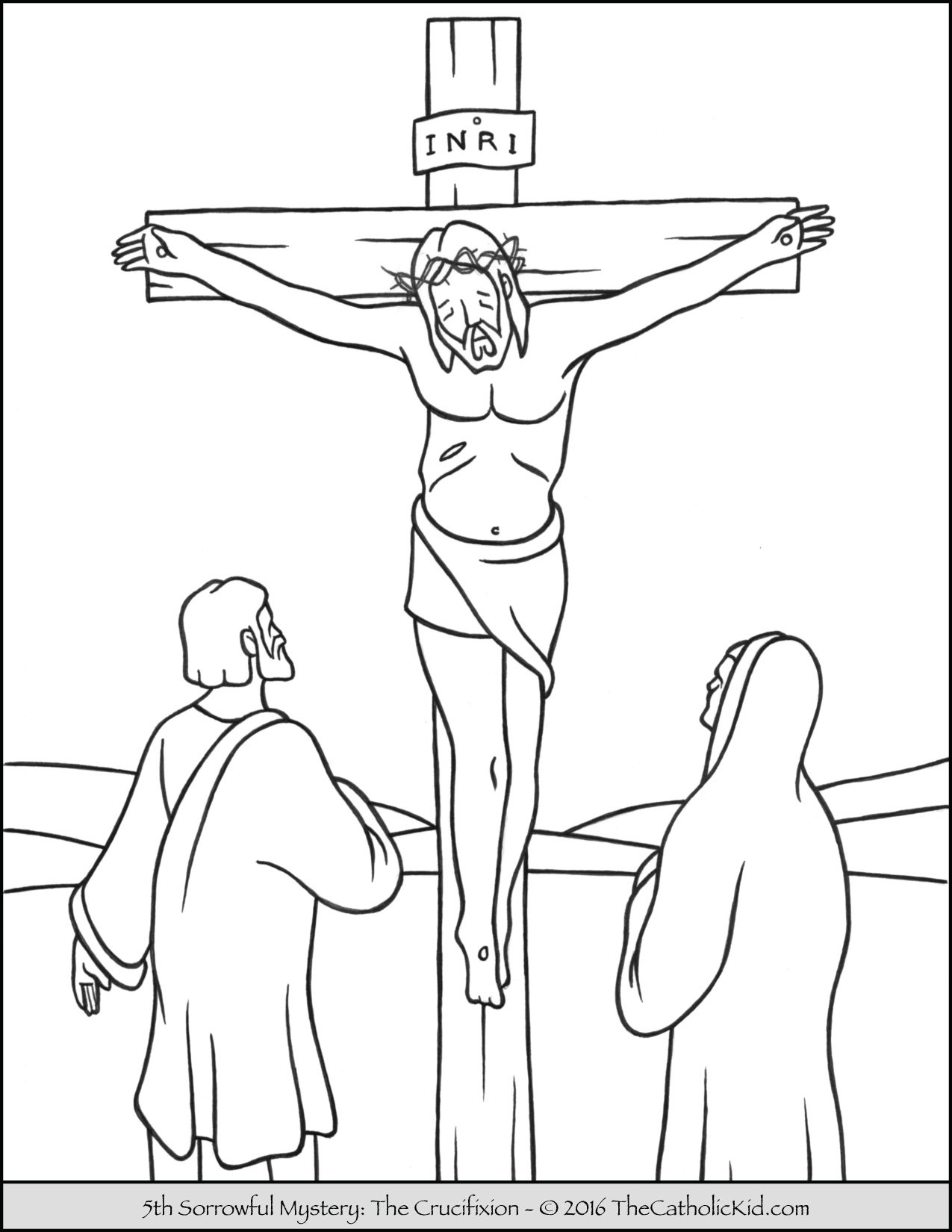 Rosary coloring pages