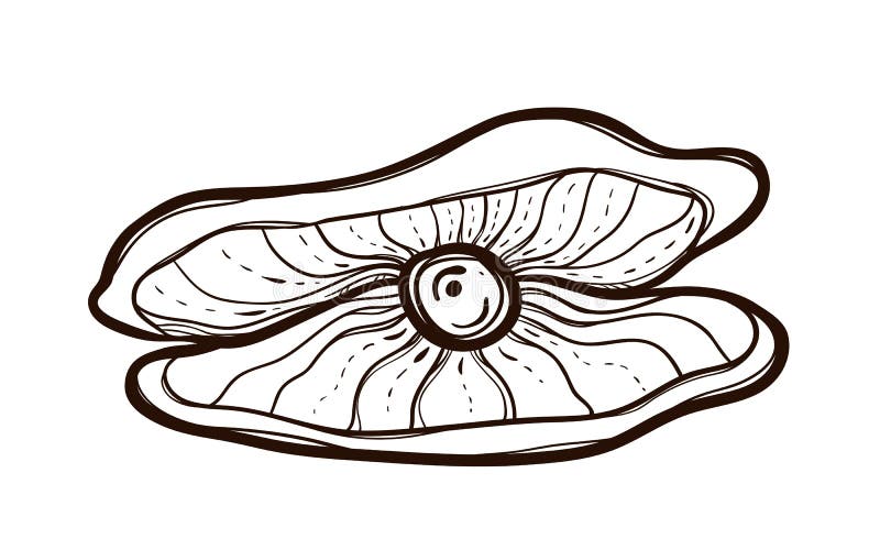 Oyster coloring stock illustrations â oyster coloring stock illustrations vectors clipart