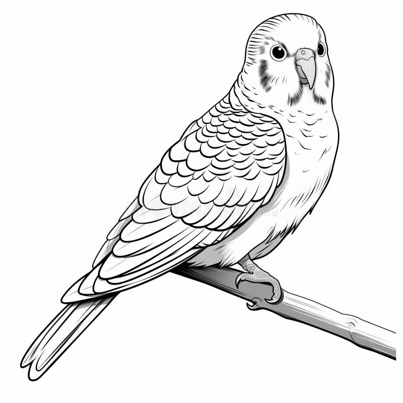 Parrot coloring stock illustrations â parrot coloring stock illustrations vectors clipart