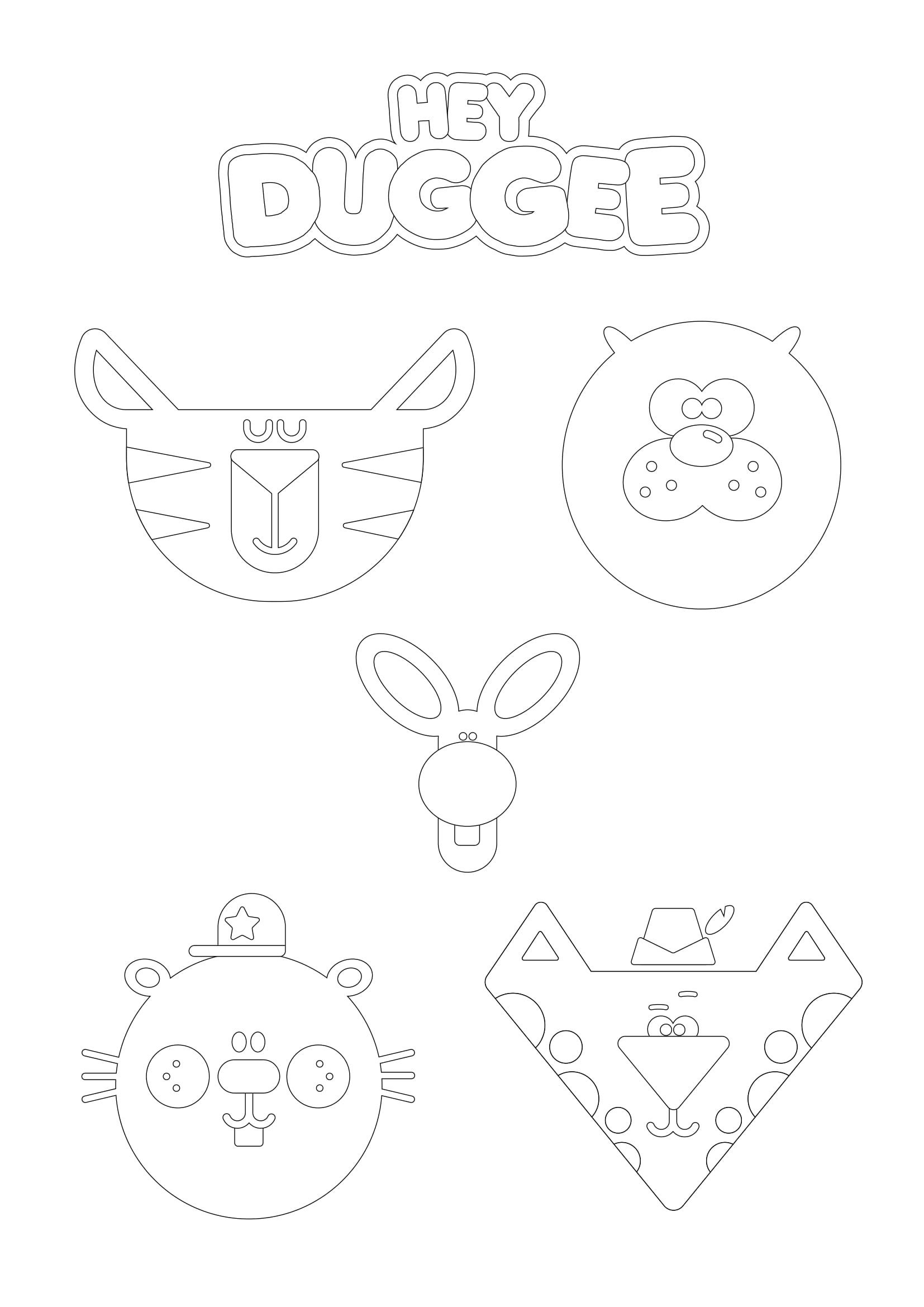 Pen pal colouring sheet