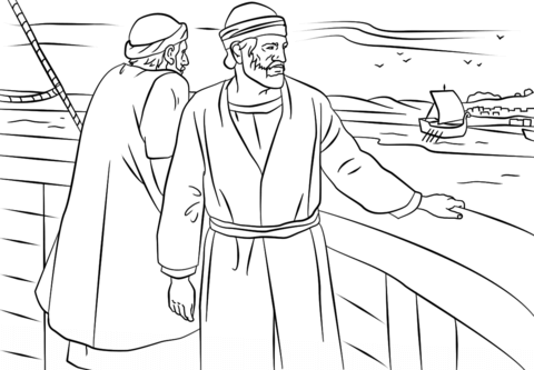 Dibujo de el viaje misionero de pablo y bernabã para colorear dibujos para colorear imprimir gratis