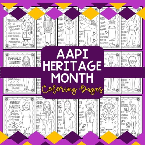 Asian american and pacific islander heritage month coloring pages aapi month made by teachers