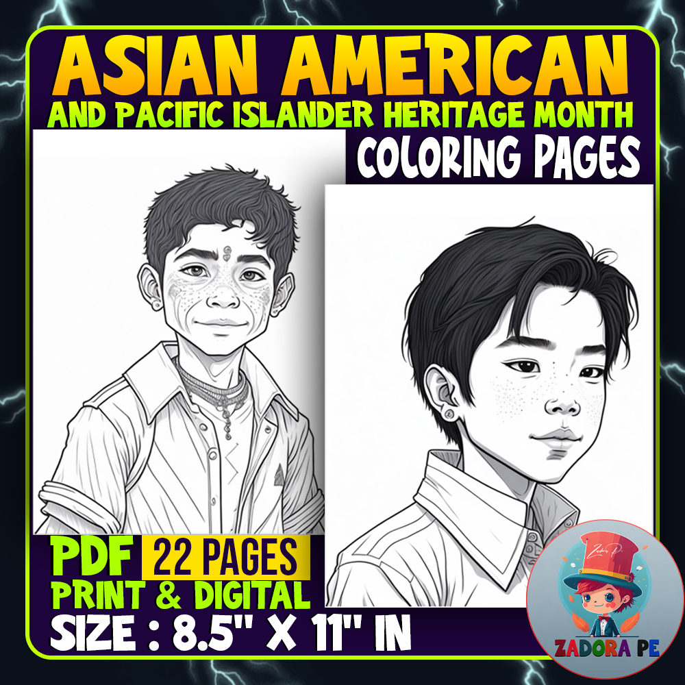 Celebrating asian pacific american heritage month coloring pages made by teachers