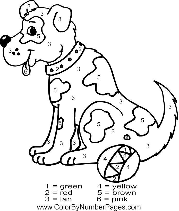 Color by number coloring pages preschool coloring pages cat coloring book animal coloring pages