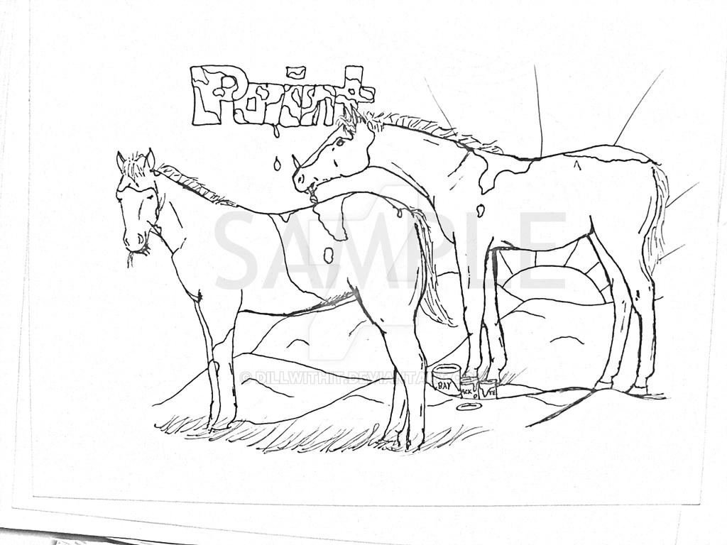 Paint foals coloring page by dillwithit on