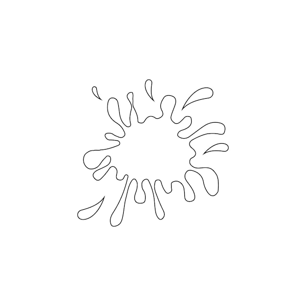 Paint splashes coloring pages vectors illustrations for free download