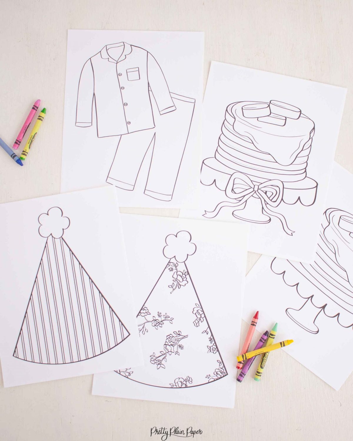 Pancakes pajamas coloring pages