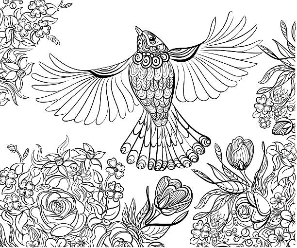 Adult coloring pages floral stock photos pictures royalty