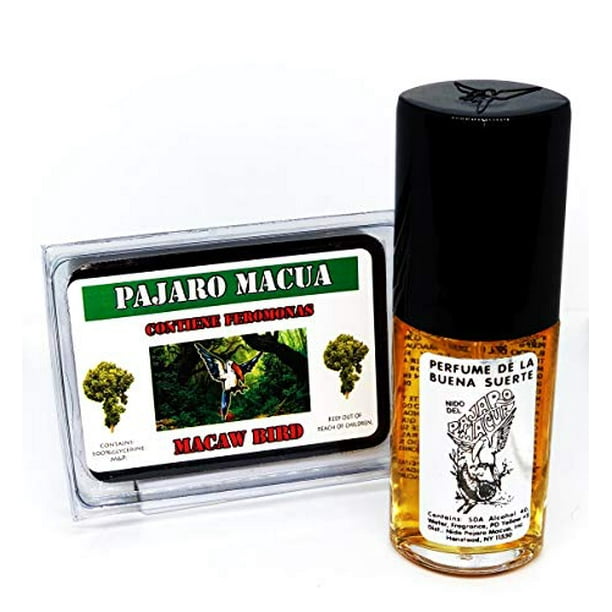 Nido de pajaro macua perfume fl oz jabon de glicerina de la buena suerte set