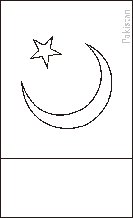 Pakistani flag coloring page pakistani flag flag coloring pages pakistan flag