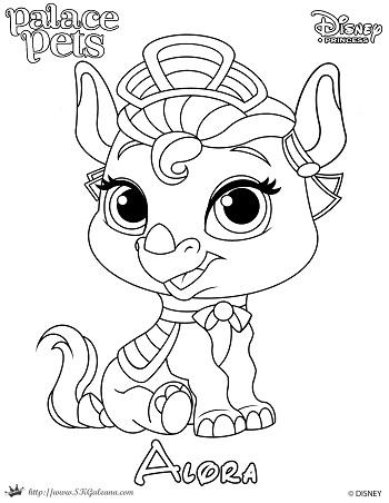 Alora princess palace pet coloring page by skgaleana on