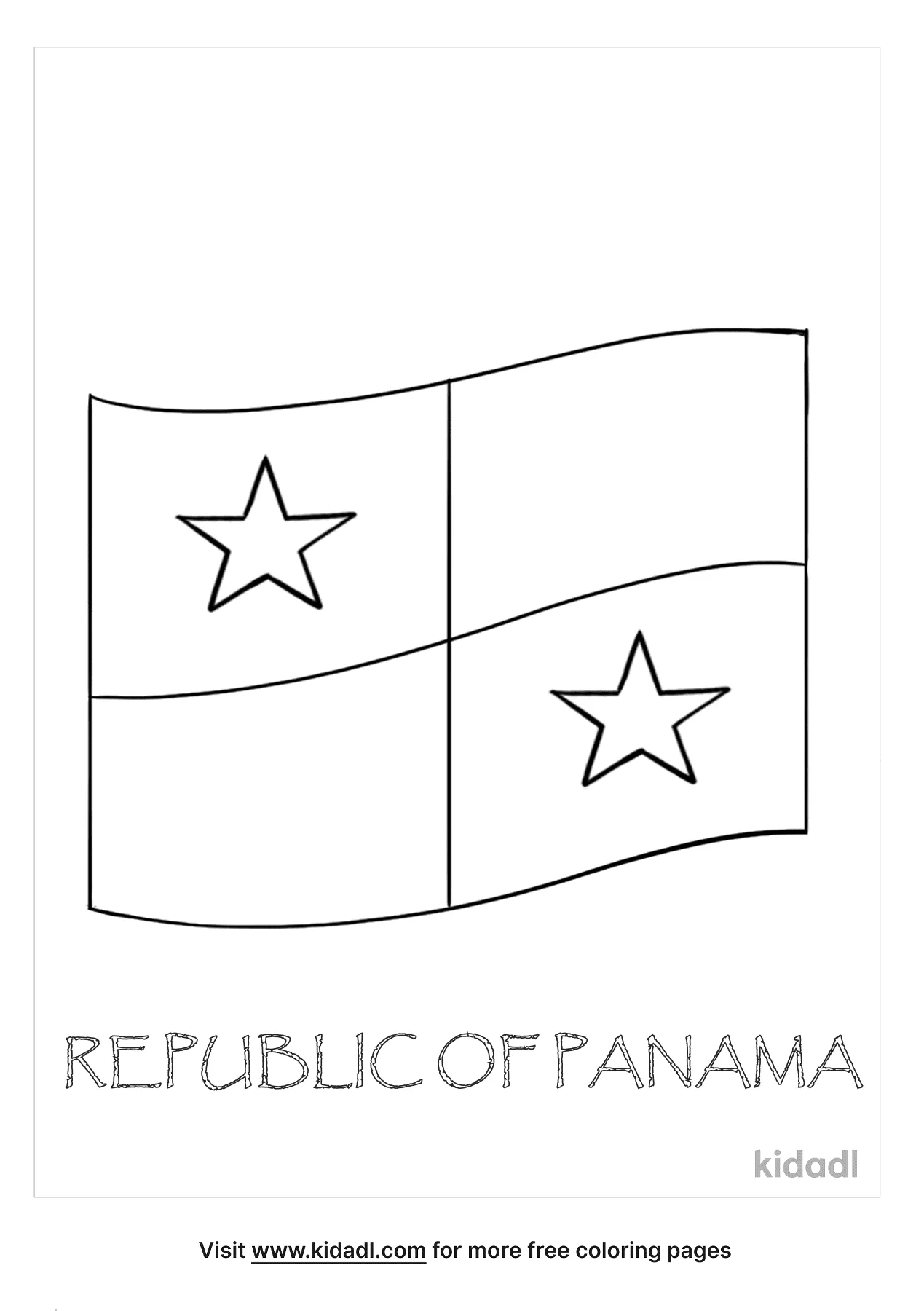 Free panama flag coloring page coloring page printables