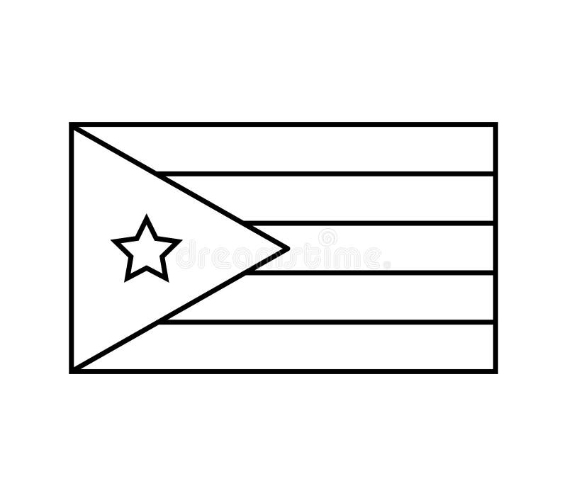 Cuba flag illustrated stock illustration illustration of macro