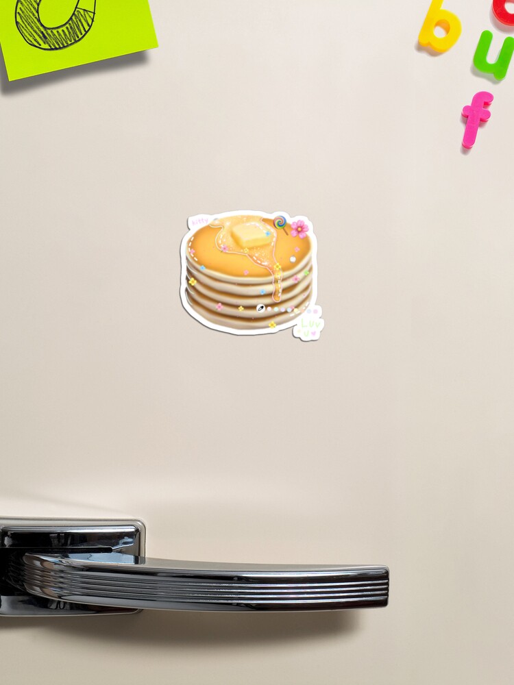 Kawaii pancake emoji magnet for sale by bunnyboyfriend