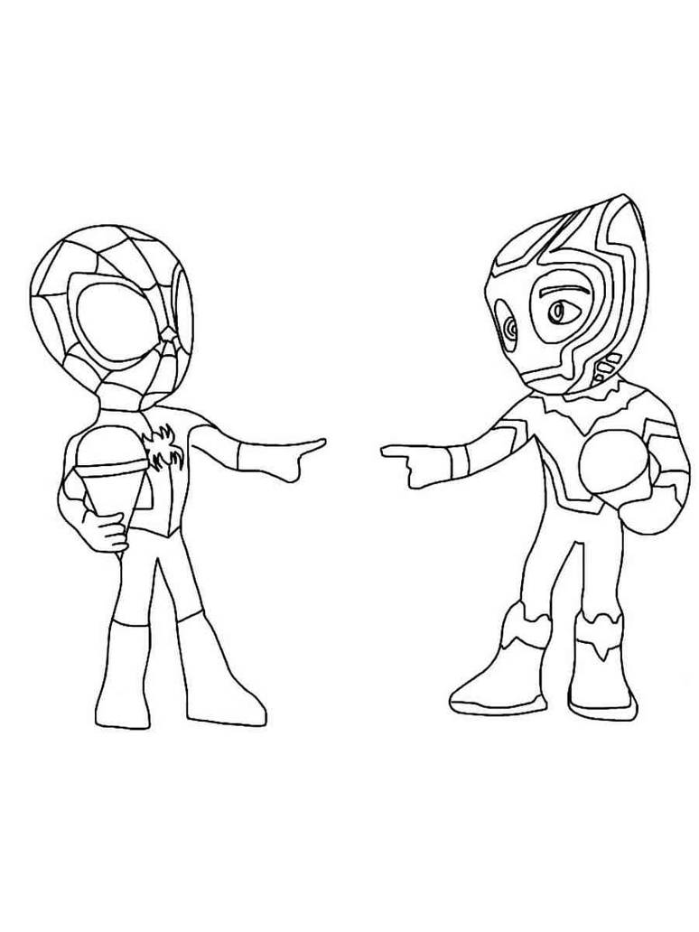 Spidey and his amazing friends coloring pages by coloringpageswk on
